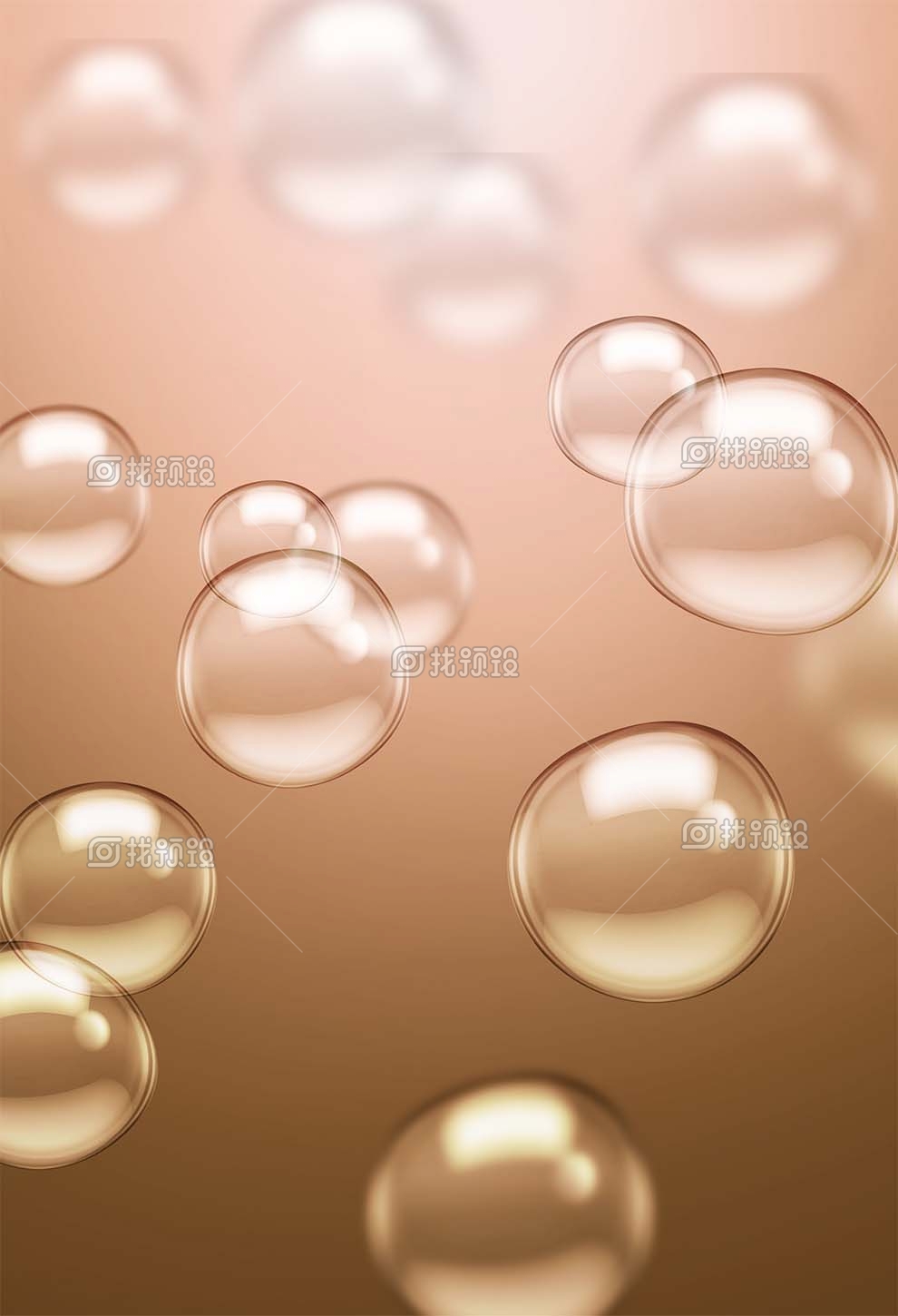 找预设网金色水珠气泡透明元素psd2023年4月1日 2023011000105690